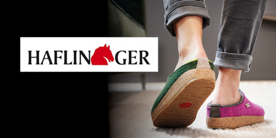 Haflinger slipper collection promotional image 2021