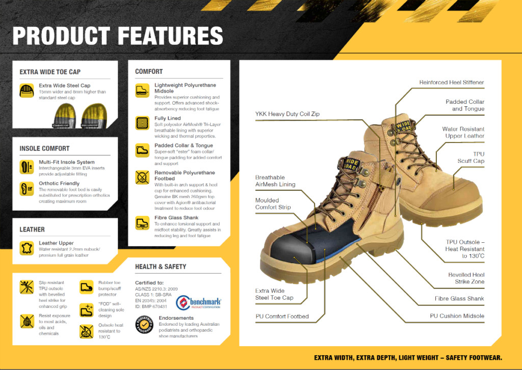 Extra wide work store boots manufacturers