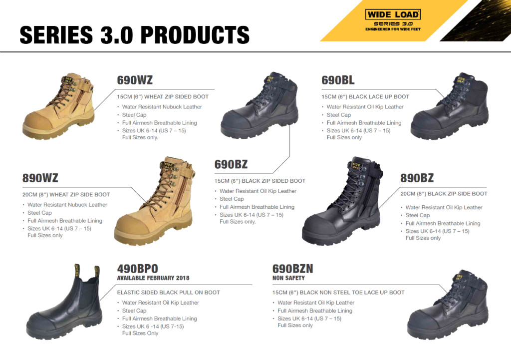 wide load safety boots