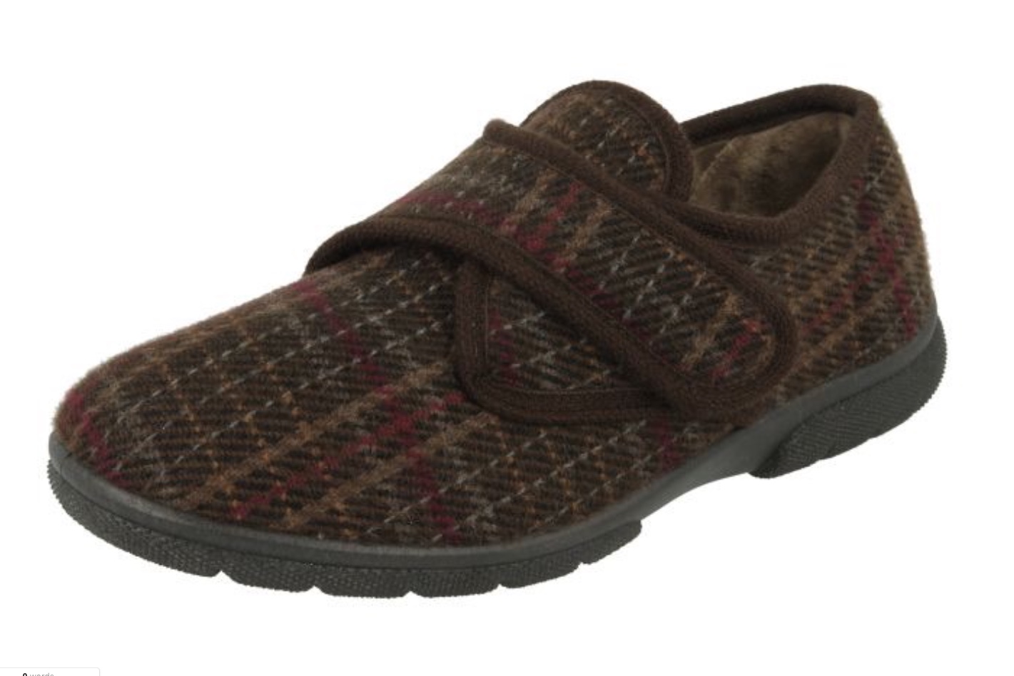 DB Shoes Slippers  81015N 2V Brown Tartan